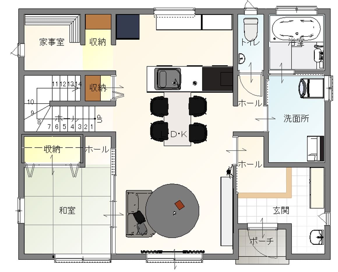 一階 間取図